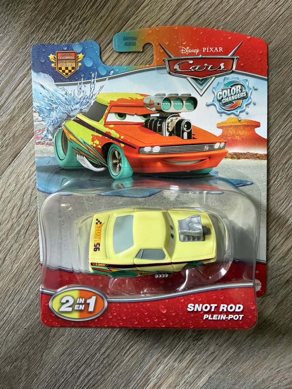 Disney Pixar Cars Snot Rod Color-Changing Race to Celebrate Plastic